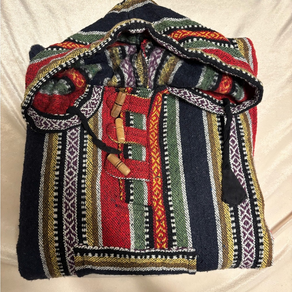 Colorful Striped Baja Hoodie